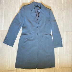 Vintage Tahari Grey Long Blazer Jacket